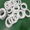 Junta abierta de fluoroplástico PTFE, anillo de sellado perforado CNC de PTFE puro, anillo de PTFE