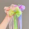 Diadema con Lazo Pasador para Niños Pasador de Princesa con Cinta Pasador Trenzado Lazo para el Cabello de Niña de Moda y Lindo Verano