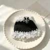 Zsiga Muñeca Hermana Ga Zi vestido encaje lentejuela floral negro 10cm ropa de muñeca venta al por mayor ropa de muñeca escala 1/6