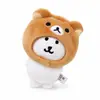 Muñeco de algodón lindo de 10 cm, sombrero de gato Doro, sombrero de Rilakkuma, sombrero de algodón de azúcar, ropa para muñecos, oso autocrítico, celebridad de internet