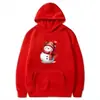 Sudadera con Gráfico de Muñeco de Nieve para Mujer Estampado Navideño Pulóver Manga Larga Estética Casual Holgada Cálida de Invierno