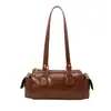 Bolsa de Almofada Portátil Nova Retro Verão 2025 Bolsa de Ombro Simples Moda Chique para o Dia a Dia Bolsa Bowling
