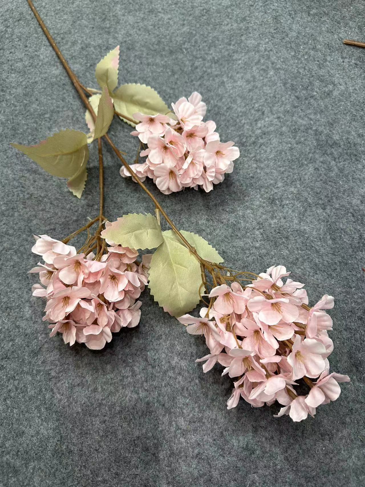 3头绣球粉色