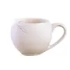 Taza lisa de cerámica Jingde para manualidades, hecha a mano, color bajo vidriado, base blanca, taza pintada a mano, taza lisa de barro blanco alto pintada a mano