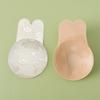 Encaje Orejas de Conejo Nuevas Invisible Push-up Anti-caída Pin Superior Ligero e Invisible Sujetador Transpirable para Vestido de Novia Mujer