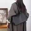 2025 Nuevo Bolso de Hombro de Piel de Vaca de Primera Capa Natural Caída Gran Capacidad Moderno Sencillo Bolso Tote para Viajes Diarios Bolso de Axila