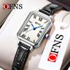 OFNS Reloj de Mujer Lujo Ligero Cuadrado Romano Reloj de Cuarzo Simple Moda Impermeable Reloj de Cuarzo Explosiones