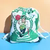 Lakers Warriors Nets Equipo de Baloncesto Mochila con Cordón Baloncesto Almacenamiento de Zapatos de Entrenamiento Gran Capacidad Estudiante Portátil