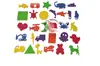 Brinquedos Cognitivos de Banho para Crianças Desenho Animado Gráfico Animal Geométrico Brinquedos de Banho Flutuantes de Eva