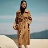 Outwear de Lã Dupla Face 100% Caxemira de Alta Qualidade Feminino Longo Novo Outono e Inverno 2025 Outwear de Lã para Cintura