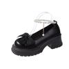 Zapatos Mary Jane Franceses para Mujer 2024 Verano Nuevo Estilo Coreano Flats Diseño Tacón Grueso Estilo Británico Lazo Zapatos de Mujer