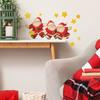 Comercio Exterior Navidad Tres Papá Noel Estrellas Dormitorio Sala de Estar Decoración del Hogar Pegatinas de Pared Pegatinas Al Por Mayor de