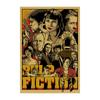 [100 pôsteres de filmes clássicos] pintura decorativa retrô em papel kraft bar dormitório parede papel de parede adesivos de arte