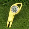 Nuevos suministros de golf, horquilla Guoling, herramienta para divot de golf, horquilla de bola de metal multifuncional/marcador de bola/marcador