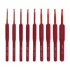 Ganchillo de Cabeza Única Tpr Silicona Mango Suave Crochet Juego Sólido de Crochet Empaque de Pvc Metal Tejido a Mano Crochet de Aluminio