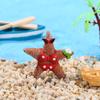 Resina Simulación Estrella de Mar Estilo Mediterráneo Pareja Estrella de Mar Colgante Decoraciones Creativas Colgante de Navidad