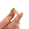 Anillo de rosa oro arena de Vietnam para mujer, oro súper delicado animado con anillo de dedo abierto, joyería al por mayor