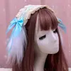 Barraca atacado Faixa de cabelo Lolita Headdress de menina japonesa fofa Acessórios de cabelo Lolita Cosplay empregada Faixa de cabelo de renda