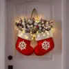 Corona de Navidad Centelleante de Nuevo Producto Transfronteriza, Corona de Guante de Navidad Parpadeante, Corona de Navidad