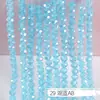 Cuentas para Ruedas de 2/3/4/6/8mm Accesorios para Joyería DIY Cuentas Sueltas de Cristal Color Estándar Transparente Cadena Completa