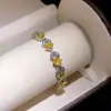 Nuevo Pulsera de Malla Redonda Retorcida con Circonita Diseño de Nicho de Moda Versátil para Viajes Diarios para Mujeres