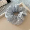 Encaje Francés Anillo para el Cabello de Intestino Grueso para Mujer Sentido de Alta Gama Tamaño Grande Flor para el Cabello Dulce Cuerda para el Cabello Combinable Cuerda para el Cabello