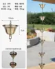 Corrente de Chuva Externa de Cobre Corrente de Drenagem de Beiral Estilo Japonês Corrente de Água da Chuva de Pátio de Villa Corrente de Desvio de Água da Calha Corrente de Água Decorativa