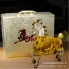 Botella de vino de vidrio de borosilicato alto, botella de whisky con forma de caballo, botella de vino de vidrio creativa de alta gama con forma de animal del zodiaco