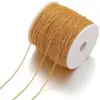 Corrente Redonda Cruzada Soldada de Ferro Revestido de Cobre 1,5mm de Largura Corrente de Metal em Forma de O com Contas para Joias Banhada a Ouro 18K