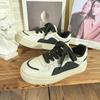 Baikuang 2022 nuevos zapatos blancos de otoño con suela gruesa y aumento de altura para mujer, deportivos casuales combinan con todo, zapatos de dedo gordo, zapatos de plataforma, zapatos de moda