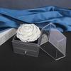 Caja de Joyería Caja de Almacenamiento Flor Eterna de Rosa Cubierta Acrílica Navidad Amazon Más Vendido Caja de Regalo para el Día de San Valentín