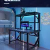 Mesa de internet para cibercafé de escritorio con diseño de pico de pato para e-sports, mesa de escritorio reforzada para hotel, hogar y juegos de computadora, mesa y silla para cibercafé, mesa de competición
