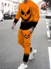 2025 Novo Conjunto de Moletom com Gola Redonda e Calça Estampada para Homens Moda Casual Tendência Simples Fábrica de Origem