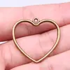 30x 28mm 1.49g multicolor DIY colgante pequeño material hecho a mano corazón de amor colgante de amor hueco