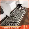 Alfombra de Mesita de Noche para Dormitorio Modelo Nuevo 2026, Lujo Ligero y Sensación de Alta Gama, Alfombra para Sala de Estar, Sofá, Mesa de Café, Alfombra de Cachemira Sintética Alfombra de Tianjin