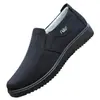 Zapatos de Tela Estilo Old Beijing para Hombre de Primavera y Otoño, Zapatos Casuales sin Cordones para Hombre, Zapatos de Trabajo Duraderos para Personas Mayores, Directo de Fábrica