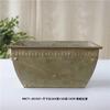 Balde de Flores Vintage Antigo Florido Vaso de Lata Estilo Americano Vaso de Ferro Forjado Vaso de Flores Floricultura Ornamento de Flores