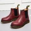 Botas Chelsea Masculinas R2976 Botas Martin Casal Moda Botas Curtas Britânicas Masculinas e Femininas Casuais Sapatos Martin de Elite