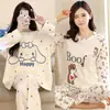 Pijama Japonés Girly para Primavera y Otoño para Mujer, Dulce Traje de Dos Piezas de Manga Larga de Otoño, Ropa de Casa para Salir