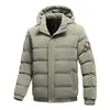 Moda de Comércio Exterior Roupas Acolchoadas de Algodão com Capuz Masculino Novo Inverno Casaco de Inverno Espessado Quente Moderno Solto Jaqueta Acolchoada de Algodão