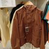 Estilo Japonés Primavera y Verano 2023 Nueva Ropa para Mujer Estilo Pareja Hombre Chaqueta Casual Holgada Chaqueta con Capucha 458031