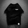 Camiseta Suelta de Manga Corta con Letras de Marca de Tendencia Nacional China Camiseta de Manga Media de Color Sólido para Hombre 100% Algodón Cuello Redondo Verano Retro Original
