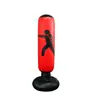 Columna de Boxeo Inflable de Pie para Fitness Infantil, Juguete para Alivio del Estrés para Adultos, Saco de Boxeo Inflable de Pie de PVC Engrosado