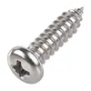 Tornillos Autorroscantes de Acero Inoxidable 201 de Cabeza Redonda Cruzada Pa Tornillos para Madera de Cola Puntiaguda Autorroscantes M1.7M2M3M6