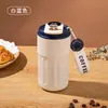 Taza de Café Inteligente para el Hogar con Pantalla de Temperatura, Termo de Acero Inoxidable, Taza Portátil de Gran Capacidad con Correa para Llevar, Taza con Relieve de Regalo
