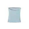 Verão Novo Feminino Estilo Garota Americana Quente Cor Sólida Slim Fit Roupa Íntima Roupa Externa Camada Base Sem Mangas Top Tomara-que-caia
