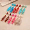 Pendientes Colgantes Europeos y Americanos con Forma de Gota de Aguja de Plata Pendientes de Nicho de Gama Alta Moda Simples Tendencia Pendientes de Temperamento Venta al por Mayor