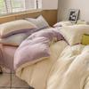 Edredón de invierno, edredón, funda de edredón, un juego de ropa de cama, juego completo de edredón de invierno acolchado y cálido, núcleo individual, dormitorio extraíble y lavable