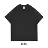 Camiseta de Algodón Puro de Doble Hilo Cepillado de Peso Pesado 320g, Hombro Caído, Manga Corta, Estilo de Marca de Moda de Alto Peso con Logotipo Estampado