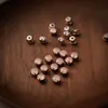6mm Satélite Colorido Laser K9 Vidro Garra Pequena Redondo Proteína Cristal Iridescente Costurado à Mão Strass para Decoração de Roupas DIY